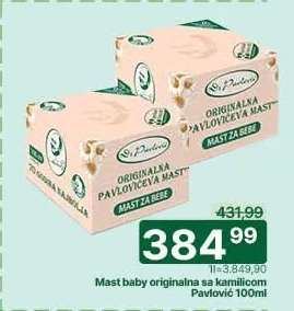 Mast baby originalna sa kamilicom Pavlović 100ml