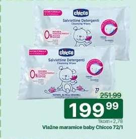 Vlažne maramice baby Chicco 72/1
