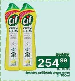Sredstvo za čišćenje cream lemon Cif 500ml