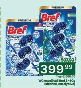WC osveživač Bref 3×50g