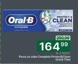 Pasta za zube complete protect&clean Oral B 75ml