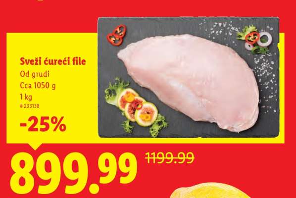 Sveži ćureći file