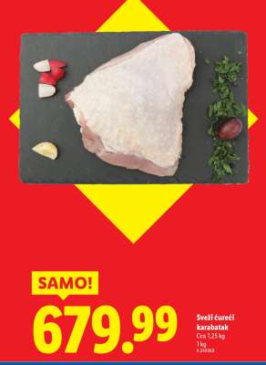 Sveži ćureći karabatak