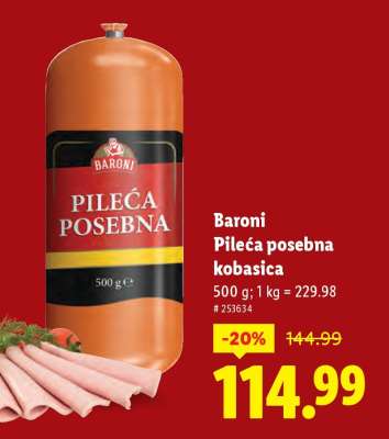 Baroni Pileća posebna kobasica