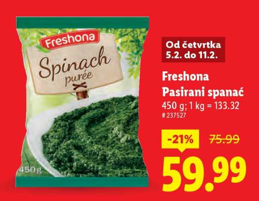 Freshona Pasirani spanać