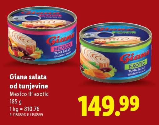 Giana Salata od tunjevine