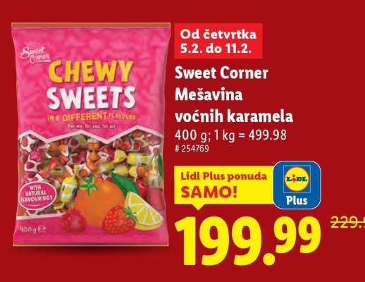 Sweet Corner Mešavina voćnih karamela