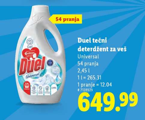 Duel tečni deterdžent za veš