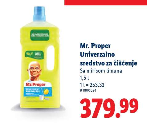 Mr. Proper Univerzalno sredstvo za čišćenje