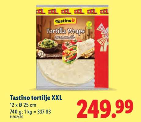 Tastino Tortilje XXL