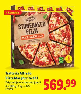 Trattoria Alfredo Pizza Margherita XXL