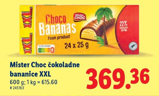 Mister Choc Čokoladne bananice XXL