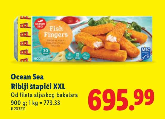 Ocean Sea Riblji štapići XXL