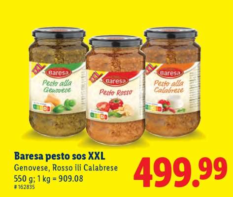 Baresa pesto sos XXL