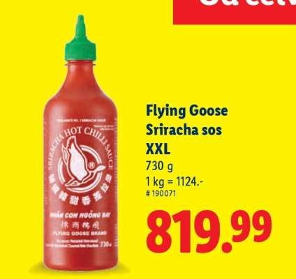 Flying Goose Sriracha sos XXL