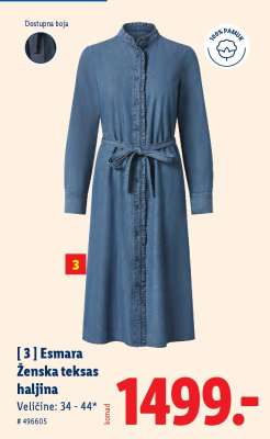 Esmara ženska teksas haljina