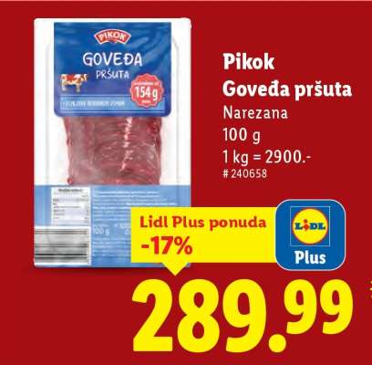 Pikok Goveđa pršuta