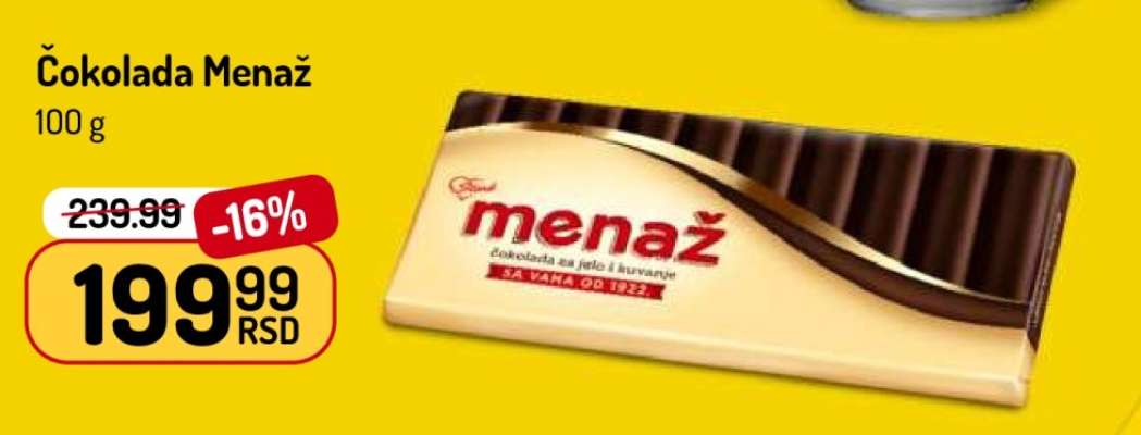 ČOKOLADA MENAŽ