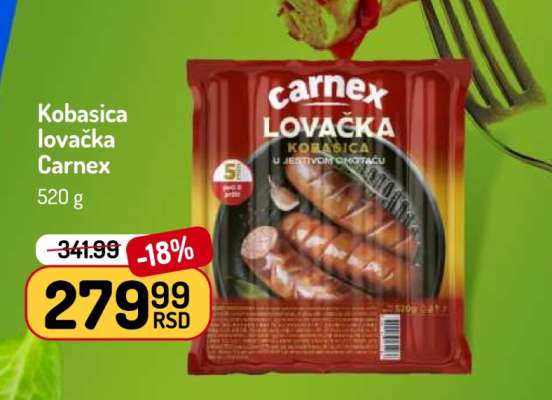 Kobasica lovačka Carnex