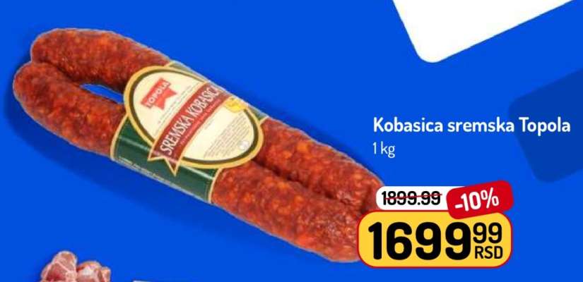 Kobasica sremska Topola