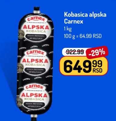 Kobasica alpska Carnex