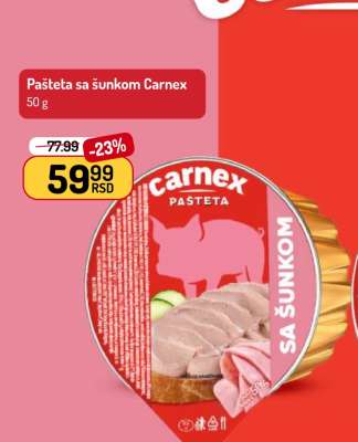 Pašteta sa šunkom Carnex