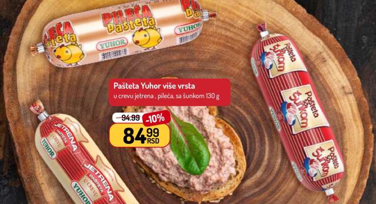 Pašteta Yuhor više vrsta