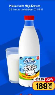 Mleko sveže Moja Kravica