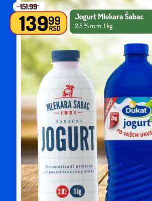 Jogurt mlekara Sabac