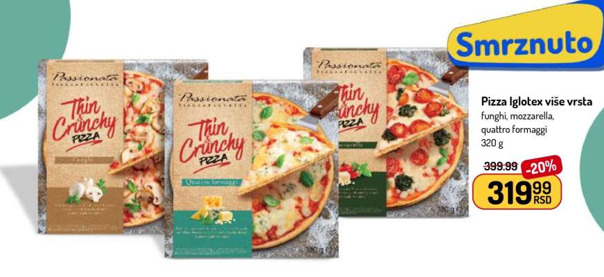 Pizza Iglotex više vrsta