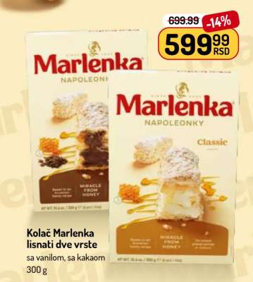 Kolač Marlenka lisnati dve vrste