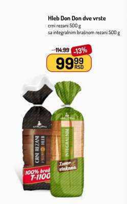 Hleb Don Don dve vrste