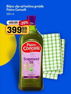Biljno ulje od koštica grožđa Pietro Coricelli