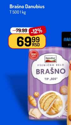 Brašno Danubius T 500 1kg