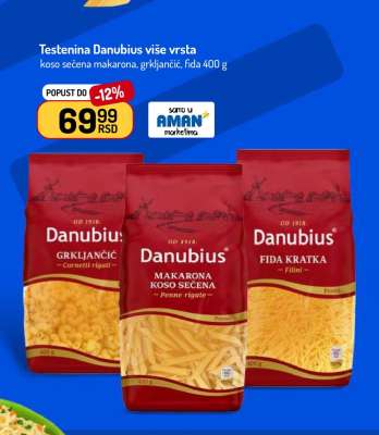 Testenina Danubius više vrsta