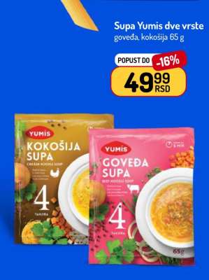 Supa Yumis dve vrste