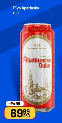 Pivo Apatinsko 0.5 l