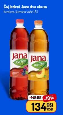 Čaj ledeni Jana dva ukusa