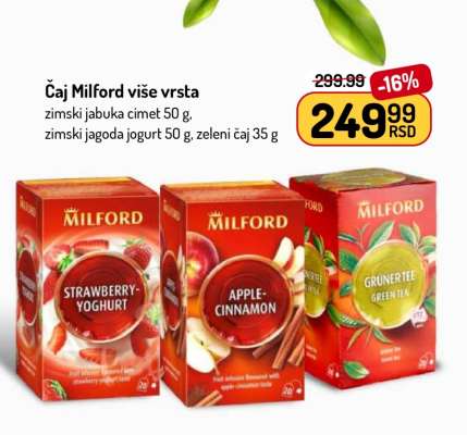 Čaj Milford više vrsta