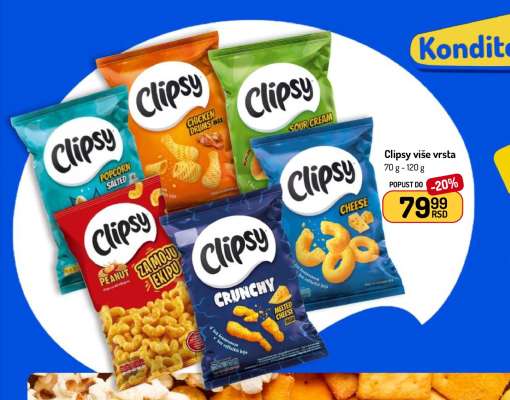 Clipsy više vrsta