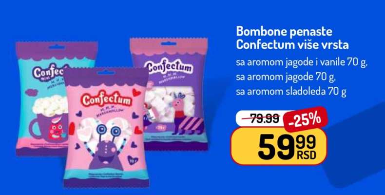 Bombone penaste Confectum više vrsta