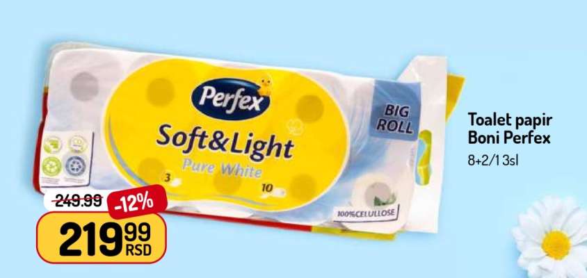 Toalet papir Boni Perfex