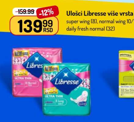 Ulošci Libresse više vrsta