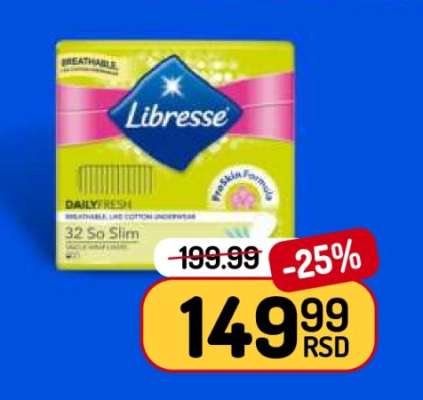 Libresse Daily Fresh 32 So Slim