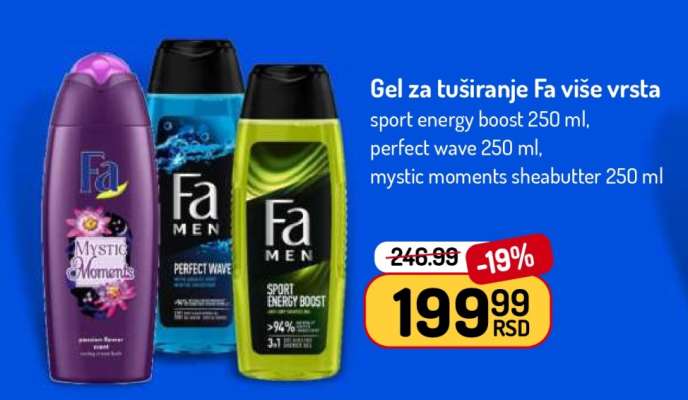 Gel za tuširanje Fa više vrsta