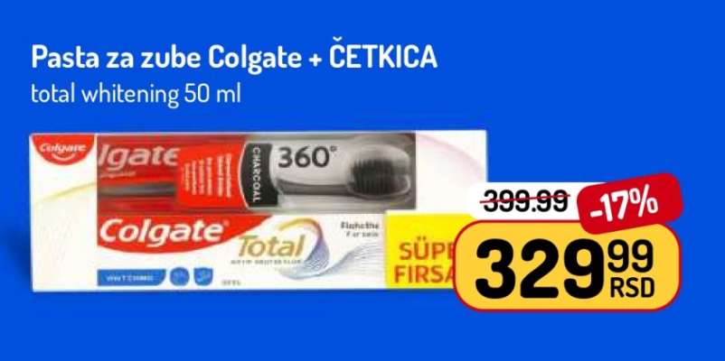 Pasta za zube Colgate + ČETKICA