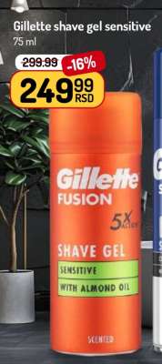 Gillette shave gel sensitive