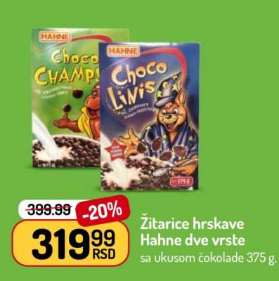 Žitarice hrskave Hahne dve vrste