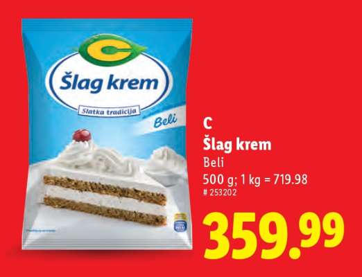 C Šlag krem