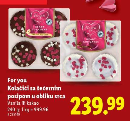 For you Heart Cupcakes